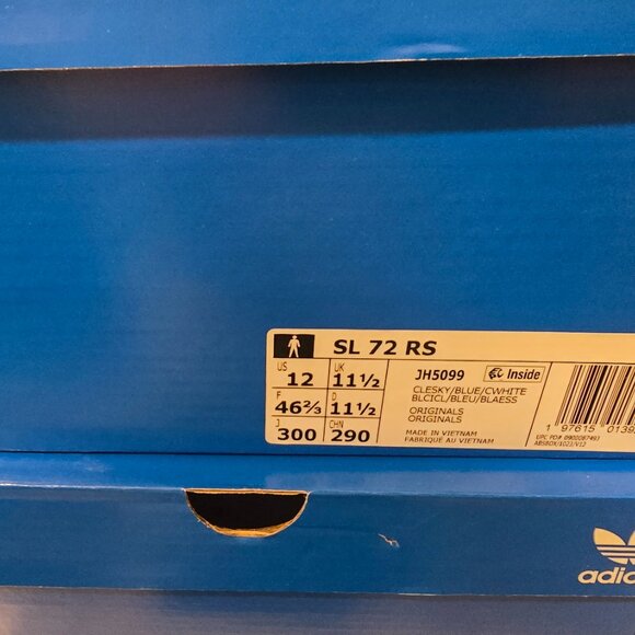Adidas Men's SL 72 RS Clear Sky Core White JH5099 Men's Size 12 US NEW SHOES - Picture 9 of 16
